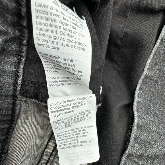 MADEWELL | Size 35 Perfect Vintage Crop Jeans Stretch Denim Pants Gray Black - Picture 10 of 13